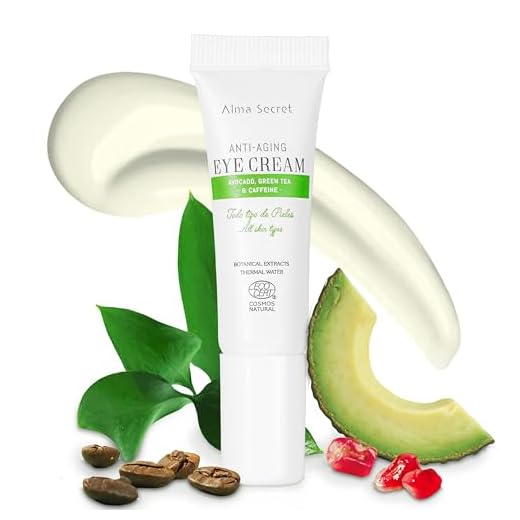 Alma Secret Contorno de Ojos Antiedad con Aguacate, Té Verde & Cafeína - 10 ml