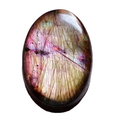 Labradorite naturelle ovale 34x22x7mm cabochon vrac pour création bijoux DIY