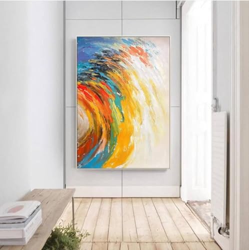 Tableau d'art mural texturé moderne pour chambre à coucher chic - 4