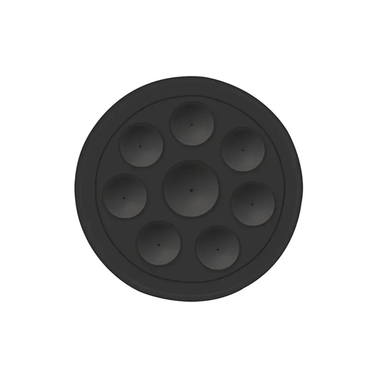 Soporte Movil Coche Supporto Telefono Auto Supporto per telefono magnetico a ventosa in silicone per supporto per telefono a mani libere antiscivolo compatibile con la custodia del telefono(Black)