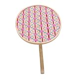 PartyKindom Fan Artesanal de Bambú Mano Ventilador Portátil Vintage para Bodas de Verano Decoración Rústica y Enfriamiento Exteriores Interiores Suministro Tradicional Chino