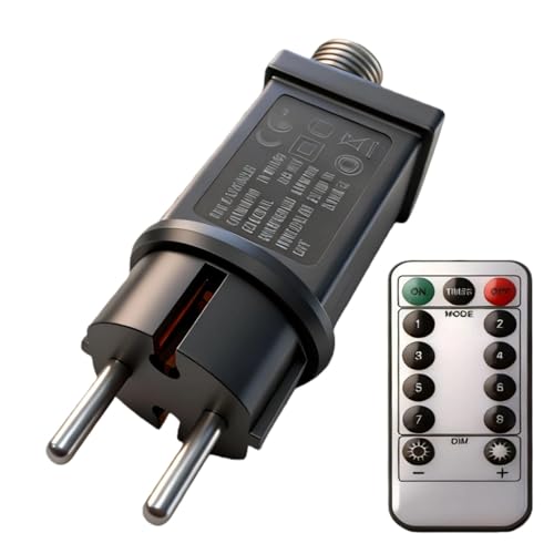 AIFIZO Lichterkette Netzteil, 31V LED Netzteil für 20~750LEDs Lichterketten, Weihnachtsbaumlichter, Halloween Deko IP44 8 Lichtmodi für Niederspannungs-LED-Adapter, Lichterkette Stecker