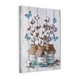 The Image Portrays Three Glass Jars Stylish Framed Wall Decor Easy To Hang High Durability Fits All Interiors Secure Packaging 12 x 16 in