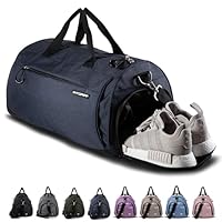 Fitgriff® Sporttasche & Reisetasche für Damen und Herren - mit Schuhfach & Nassfach - Tasche für Sport, Fitness & Reisen - Trainingstasche, Gym Bag (Navy Blue, 58 x 31 x 31 cm (Medium))
