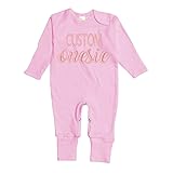 Custom Embroidery Baby Romper – Personalized Long Sleeve Onesie with Name