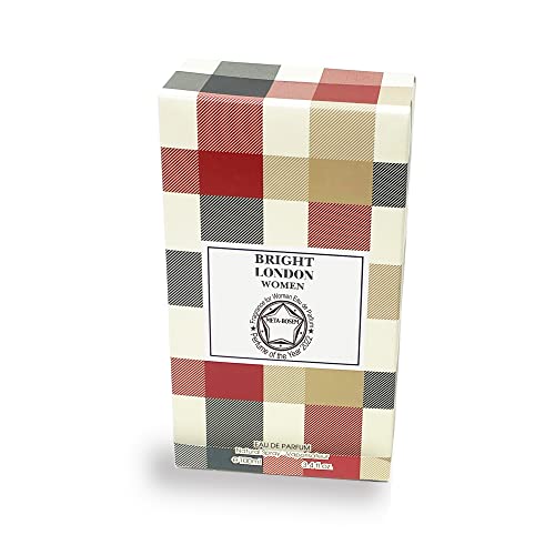 Meta-Bosem Bright London Women, Eau De Parfum Natural Spray Fragrance For Women - Sweet Blossom Notes - Luxury Fresh Scent - Great Holiday Gift - For All Day Use - A Classic Bottle, 3.4 Fluid Ounce/100Ml #TOP1