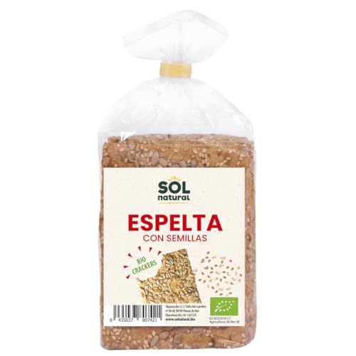 Sol Natural Crackers Espelta Bio 200 Gramos