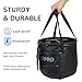URPRO Collapsible Bucket, 20L Folding Water Bucket Lightweight Portable for Fishing, Camping, Outdoors, Picnic, Hiking, Beach, Car Wash, Garden Black