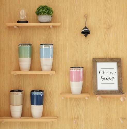 Taza de cerámica para viaje Bosmarlin 21 oz con tapa miniatura 7