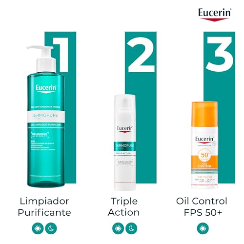 Eucerin DermoPure Clinical Gel Limpiador Purificante (400 ml), gel limpiador con Ácido Salicílico para pieles con tendencia acneica y sensibles, gel limpiador facial y corporal para pieles grasas - imagen 10