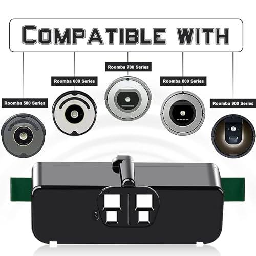 Akku für iRobot Roomba Ersatzakku für Roomba,6400mAh Li-Ion akku für iRobot Room-ba 500 600 700 800 Serie Ersatzakku Passt R3 irobot 581 450 700 605 621 880 785 Akku