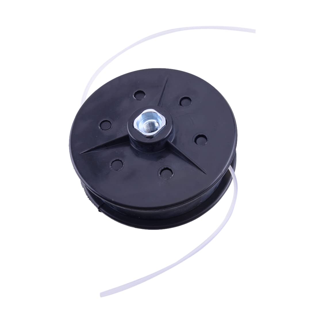 Universal Dual 2 línea de alimentación manual cabeza de fijación reemplazo recambio repuesto para desbrozadora Strimmer Trimmer