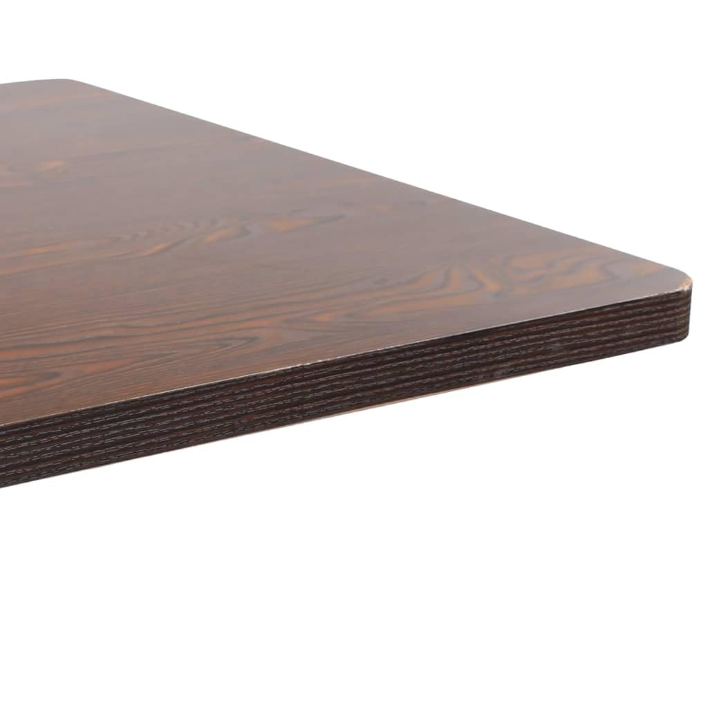 Stół bistro, ciemnobrązowy, 80 x 80 cm, MDF, elegancki stół do jadalni dla 2 osób, wytrzymały stół kuchenny, uniwersalny stół barowy do restauracji i domu
