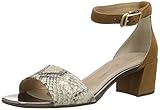  Rockport Damen Total Motion Alaina Ankleband Sandal Riemchensandalen, Beige (Vanilla Snake 002), 39.5