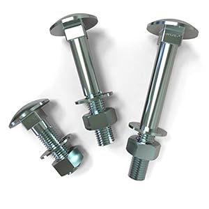 AUPROTEC Flachrundkopfschrauben M5x40 mit Muttern 20 Stück