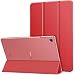 Produktbild MoKo Hülle Kompatibel für Samsung Galaxy Tab S5e 2019, PU Leder Tasche Schutzhülle mit Transluzent Rücken Deckel Auto Schlaf/Wach Funktion Perfekt für Galaxy Tab S5e SM-T720/SM-T725 2019 - Rot