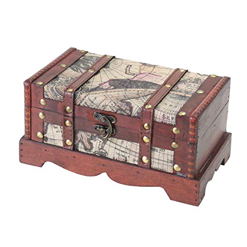 Immagine prodotto: HMF 6408-123 Scrigno del Tesoro in Legno | 23 x 13 x 11 cm | Piccolo | America