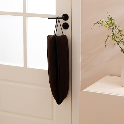 Image of Sunolga Door Draft Stopper Blocks Hot and Cold Air with Removable Washable Cover for Bottom of Door, All-Season Seal for Noise, Light, Door Sweep for Gaps Up to 3 inch, Home Essentials, 38 inch, Dark Coffee