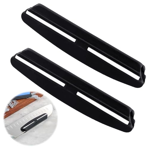 2 Stück Schleifhilfe Set Schleifhilfe Messer, Schärfhilfe für Schleifstein, Manuelle Schärfhilfe für Messer, Stabiler und Leichter Kunststoff,...