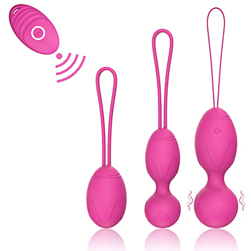 Kegel Balls for Women, Kegel Weights Exercise for Tightening, Strengthen Bladder Control & Pelvic Floor Muscle Trainer with Remote Control, Kegel Products for Beginners to Advanced