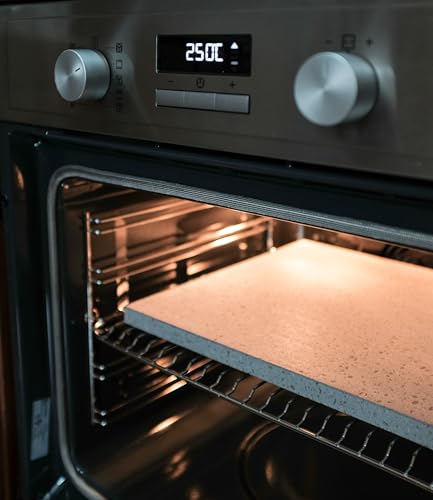 Miniatura 7 de Cuore Lavico - Etna - Kit De Placa Refractaria De Piedra De Lava Para Pizza 39 X 30 X 2 Cm Pala Horno De Gas, Horno Eléctrico Y Barbacoa Para Pan Y Pasta - Fabricado En Italia