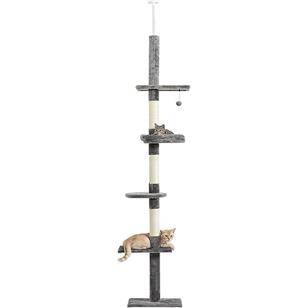 three tier floor to ceiling cat tree