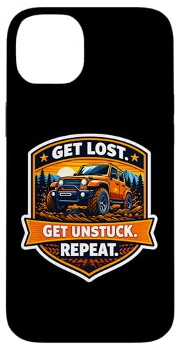 Get Lost Unstuck Repeat 4X4 �I�t���[�h�ԗ��I�[�i�[�I�t���[�h �X�}�z�P�[�X iPhone 14 Plus �p