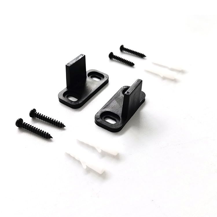 6 guía de puerta corrediza 45 x 20 x 24 mm, guía de suelo de puerta de granero, guía de puerta corredera de suelo multifuncional, anti-ruido resistente con tornillos para puertas correderas