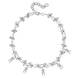 Die Strasskette Ist Perfekt Für Verschiedene Anlässe Wie Abschlussball, Party, Strand, Reisen, Ausgehen, Club, Karneval, Cosplay Usw. Heben Sie Ihren Perfekten Hals Hervor Und Geben Sie Sich Selbstbewusster Und Charmanter. Am Stilvollsten Und Trendigsten Im Jahr 2022. Bauchnabelpiercing Anhänger Diabetiker Anhänger Labradorit Anhänger Anhänger Kotflügel Tandem Anhänger Taufe