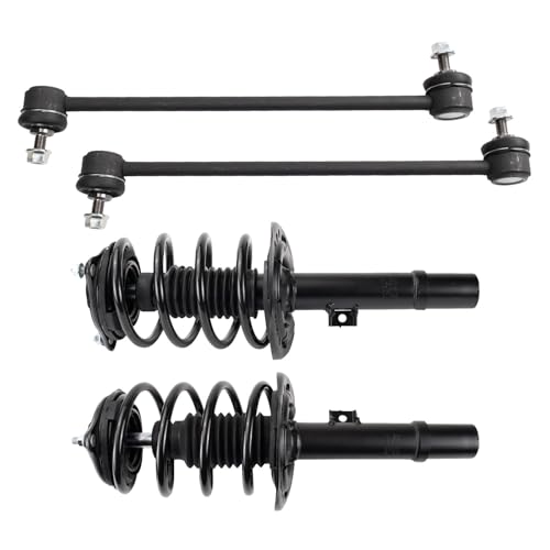 TRQ Front Suspension Kit Complete Strut & Coil Spring Assembly Sway Bar Stabilizer Link Compatible with 2016-2021 Honda Civic 2019-2022 Insight