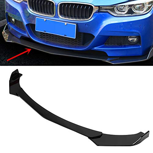 Photo 1 of Universal Front Bumper Lip Kit, Car Front Bumper Spoiler Splitter Body Kit Side Skirt Front Bumper Protector Guard Scratch-Resistant fits for Toyot Glossy Black