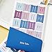 ZHIJIANHZ Bible Tabs for Study Bible with Inspirational Verse Stickers, 66 Laminated Peel and Stick Book Chapter Tabs, Large Print Colorful Design for Easy Navigation