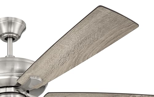 Craftmade ECF104BNK5-DWWLN 52 Inch Eos 4 Light Ceiling Fan In Brushed Polished Nickel Finish With Reversible Driftwood/Walnut Blades thumb #6