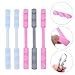 LALADEFIEE 5Pcs Adjustable Silicone Mask Ear Strap Extenders, Reusable Mask Extension Hooks with Soft Ear Protectors for Comfortable All-Day Wear Random Color Random Color