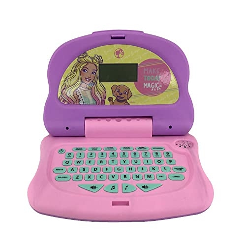 Candide, Laptop Infantil, Barbie Charm Tech, Brinquedo Educativo - Bilíngue