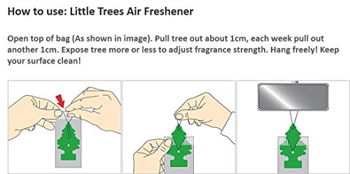 Image of Little Trees Peachy Peach Air Freshener (Pack of 3) | Juicy Fruity Fragrance | Iconic Tree Hanging Design | For Car, Home, Wardrobe | Imported from USA