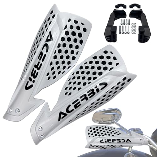 Paramanos para Moto - Protectores de Mano y Deflector de Viento para Motocicleta | Parabrisas de Doble Capa para Mayor Seguridad