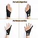 GAOMON 1 Finger Anti-skid Black Artist Lycra Glove for Graphics Tablet LED Light Box Pen Display - Free Size