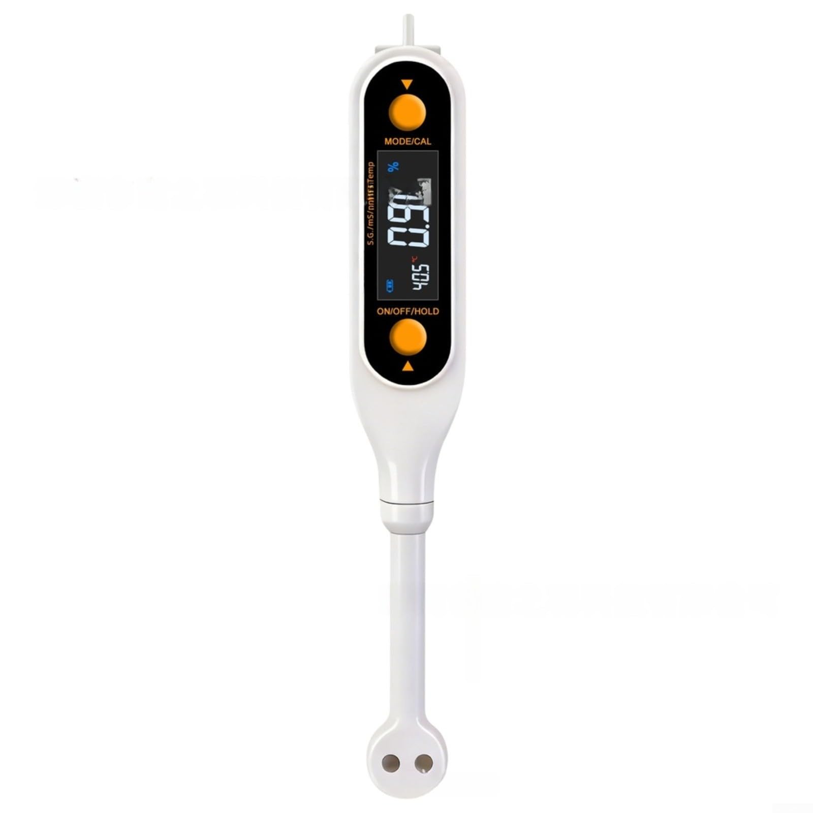 Testeur de salinité numérique 5 en 1 - Analyseur de qualité de l'eau - Tests de température dans les sauces, marinades, bouillons - Avec rétroéclairage LCD