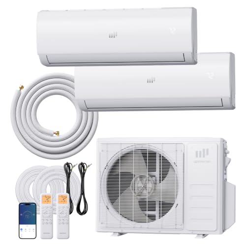 Image of Upstreman 2 Zone Mini Split with Heat Pump, 9K+12K BTU, 23 SEER2, 230V