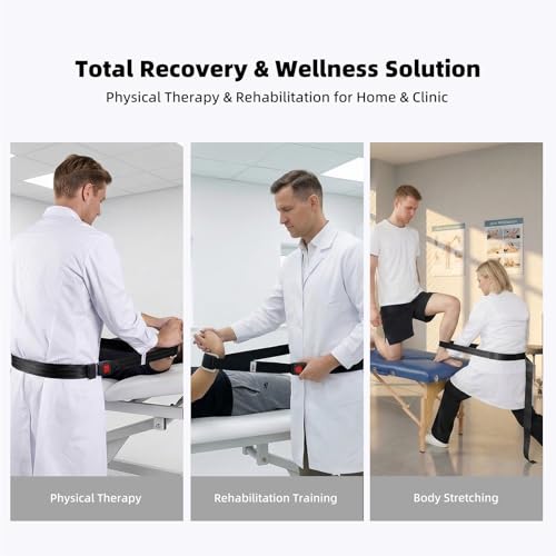 Image of Mobilization Belt 2026 New with Adjustable Thick Cushioning Pad - Premium Mobilization Belt Physical Therapy, Designed for Physical Therapist Rehabilitation Therapy, Stretching (Black)