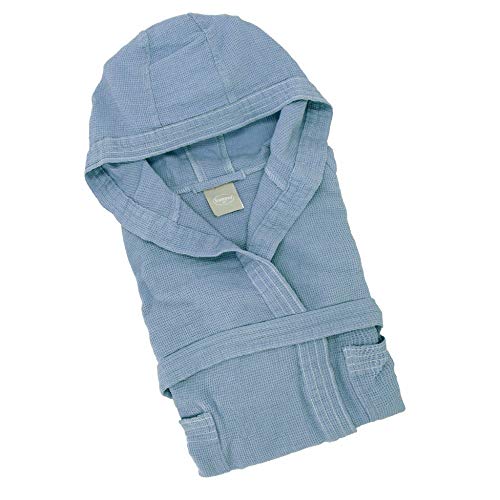 Somma - Albornoz ultraligero de microondoso de abeja azul, talla S/M