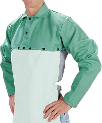 Tillman Green Large Cotton Welding Cape Sleeves - TIL6221L [PRICE is per EACH]