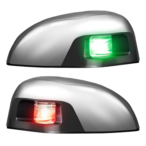 Pontoon Navigation Lights Bow Lights for Boats LED;Boat Navigation Lights 1NM Red and Green 112.5 Degree Standard Waterproof for Marine Yacht
