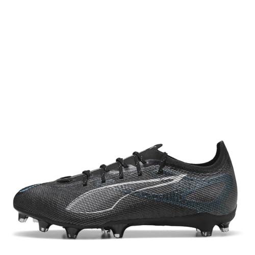 Puma - Ultra 5 Pro FG/AG, Zapatillas de fútbol Unisexo, Puma Black-Puma Silver-Bright Aqua, - imagen 2