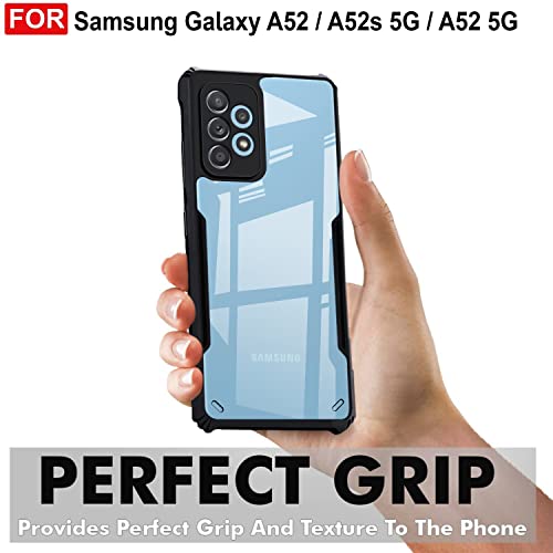 Image of Zapcase Back Case Cover for Samsung A52 5G / Samsung A52s 5G / Samsung A52 | Compatible for Samsung A52 5G / Samsung A52s 5G / Samsung A52 Back Case Cover | (TPU + PC | Matte Black)