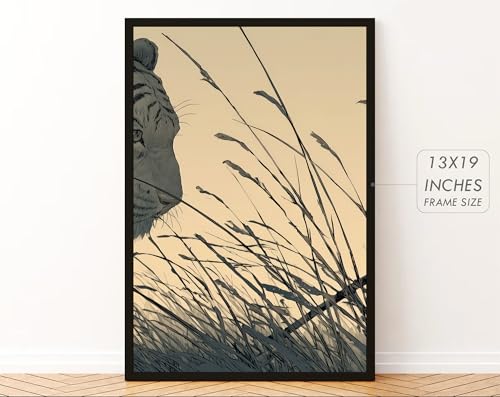 Image of Gamya Framed Japan Samurai Theme Wall Painting Posters For Office, Living Room, Bedroom Wall Decor - Japanese Japandi Samurai Aesthetic Room Decor (STB (B) Black, 13x19 Inches, Framed)