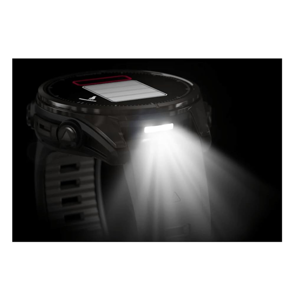 Garmin Bright Amoled Fenix 8-43 MM | Fino a 29 giorni di durata della batteria in modalità Smartwatch | Monitoraggio della salute e della ricchezza 24/7 Altoparlante integrato, microfono e torcia LED