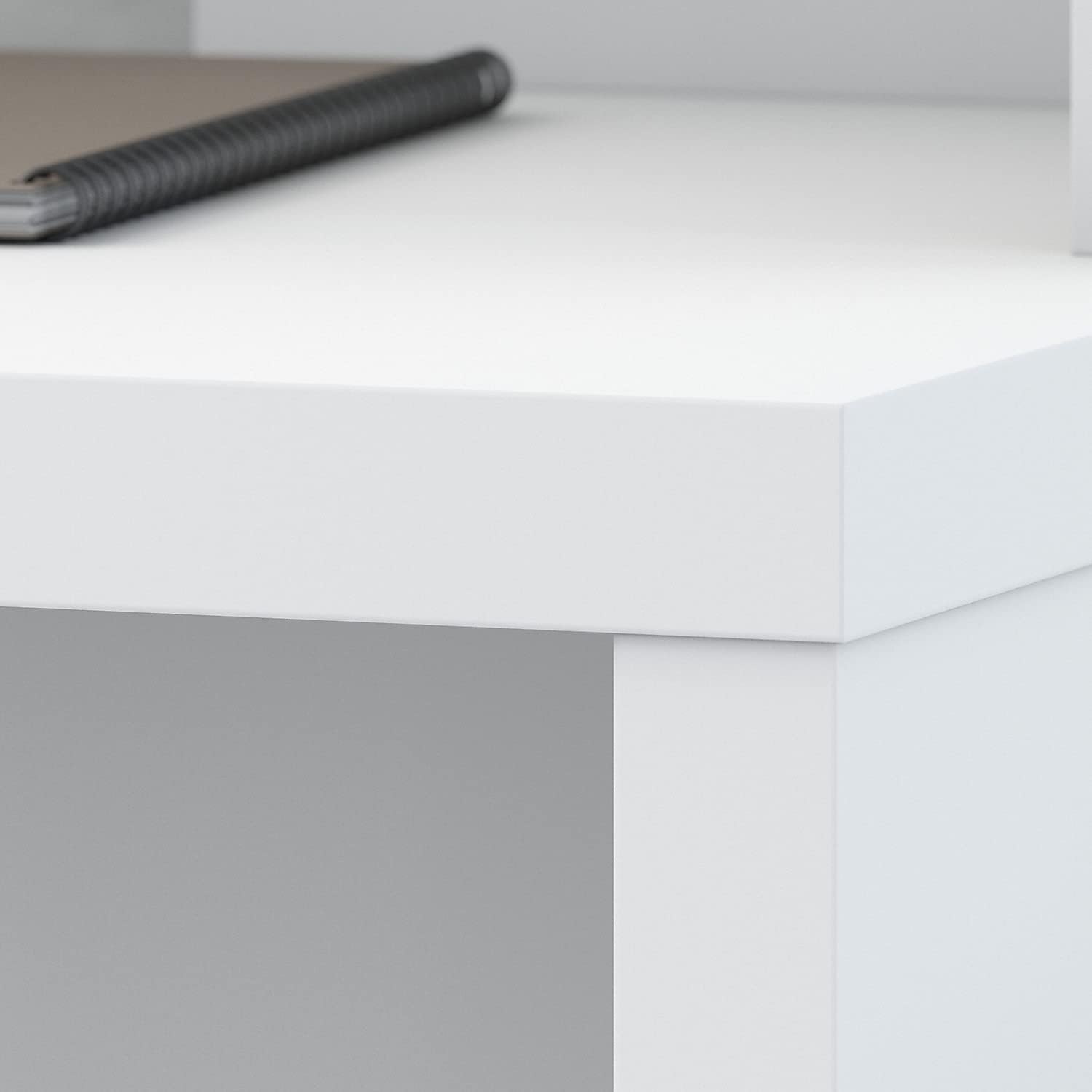 Bush Business Furniture Echo – Escritorio En Forma De L, Color Blanco