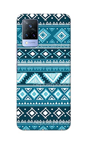 Image of PRINTFIDAA Coloured Tribal Pattern Hard Back Cover for Vivo V21 (5G) Back Cover -(P6) KAT1008